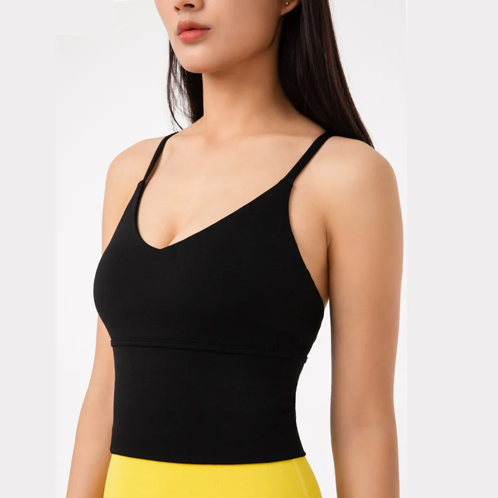 

Peachmiss New Beautiful Back Yoga T Back Vest Sports Wear for Women Gym Small Sling Fitness Sports Crop Top Bras
