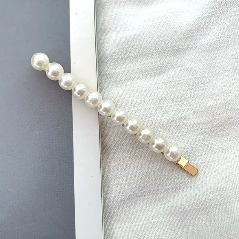 

Pearls Hairpins for Women Hair Clips Crab Hair Claws Simple Barrettes Sweet Headwear Hair Accessories Clips For Hair