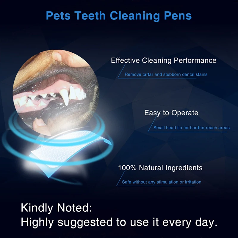 Инструмент для чистки зубов домашних животных 5 мл отбеливающая ручка собак
