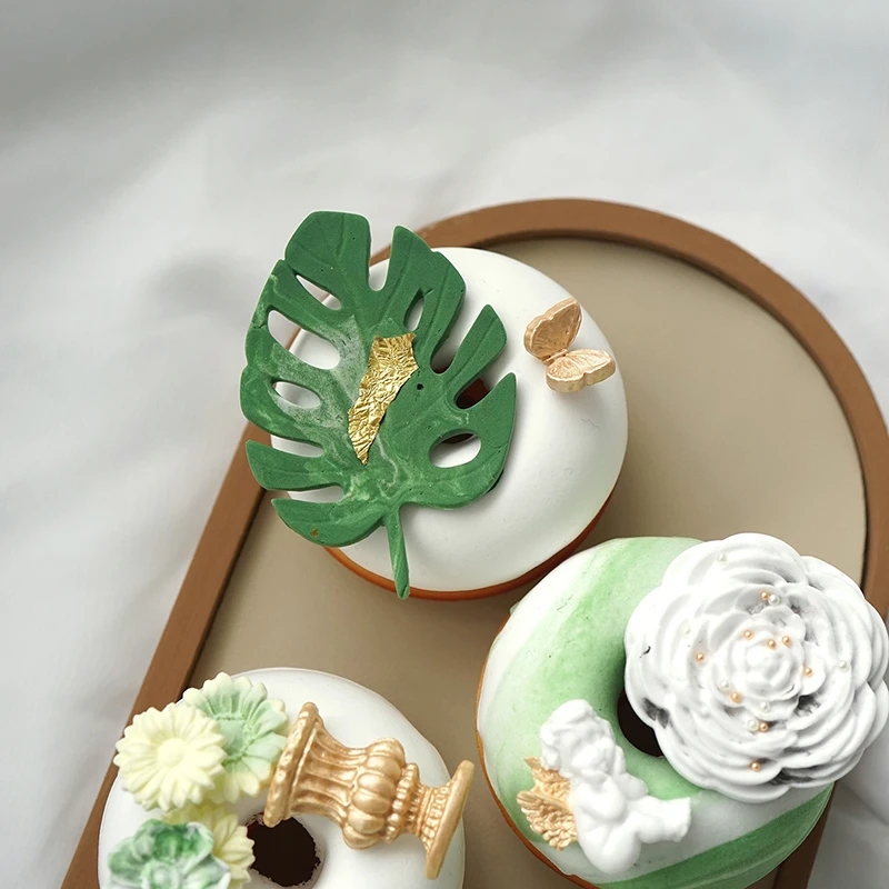 Фон для фотосъемки с изображением пончика мороженого фруктового пирожного