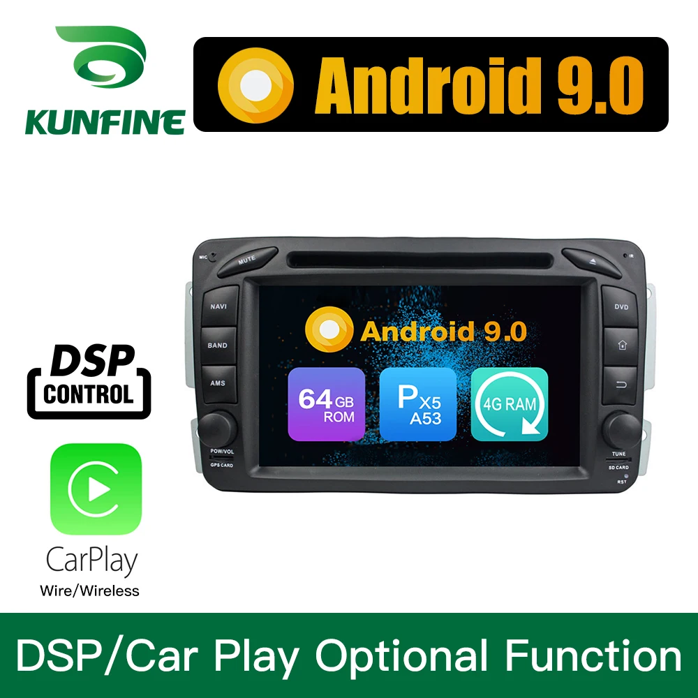 Android 9 0 Восьмиядерный 4 Гб ОЗУ 64 ПЗУ автомобильный DVD GPS навигатор мультимедийный