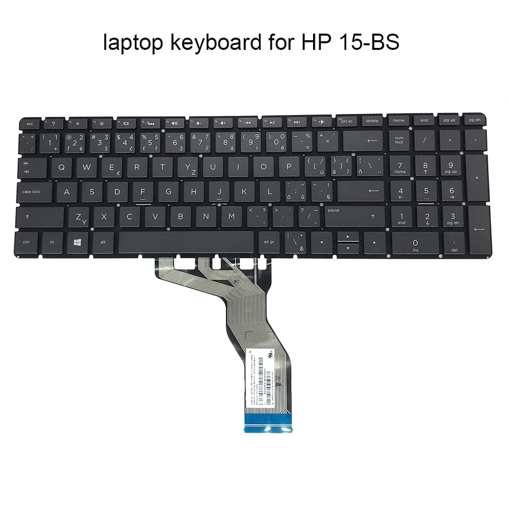 Сменные клавиатуры 15 BS с подсветкой для HP 15T BW CZ Чешский CS GR GE немецкий черный 920436
