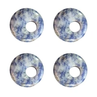 blue and white stone 18mm roundness minerale gemstone reiki home decoration natural stone jewelry accessories