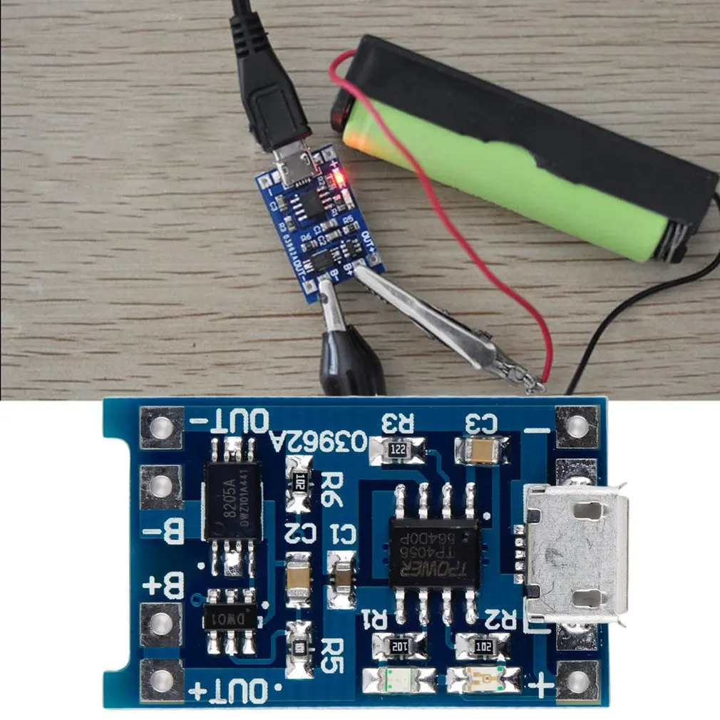 

5V Micro USB 1A 18650 Lithium Battery Charging Board Charger Module With Protective New Battery Charger Module