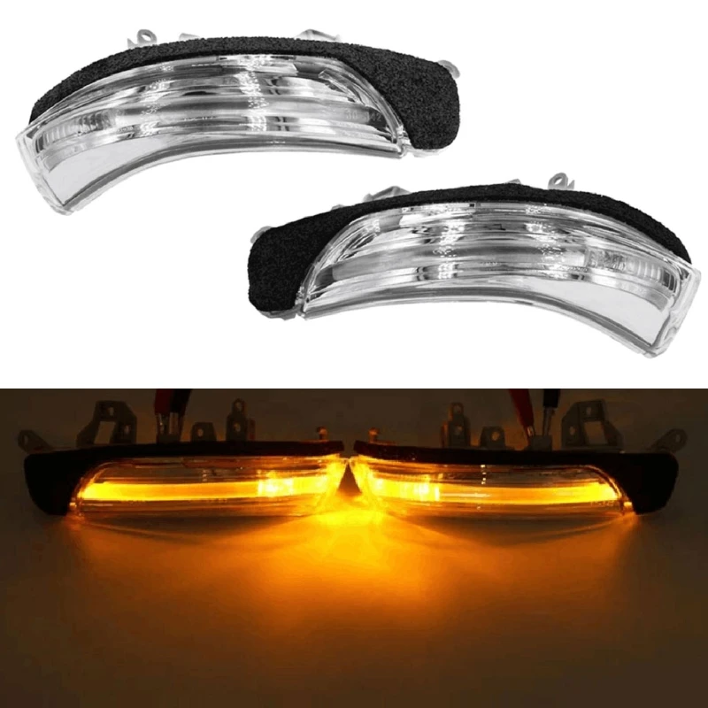 

Rearview Turn Signal Side Mirror LED Flasher Repeater Compatible with Toyota-Prius Crown GRS202 81740-30130 81730-30140