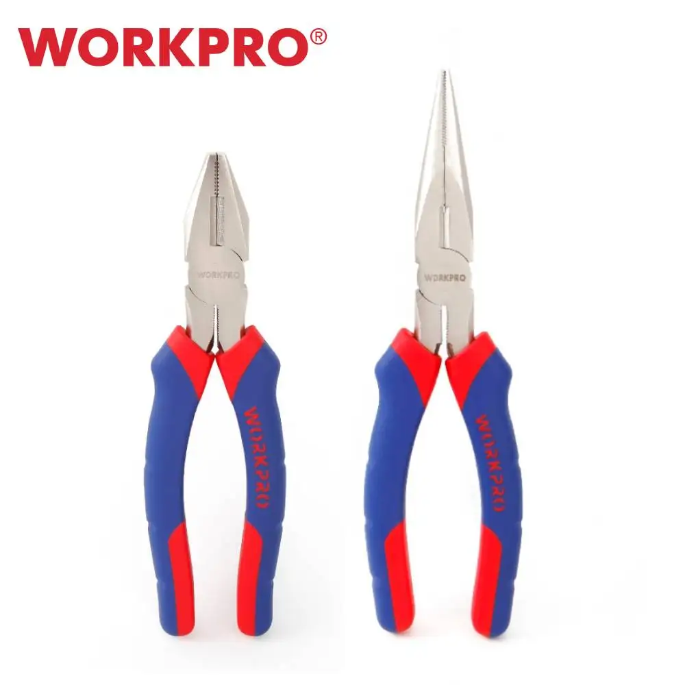 

Плоскогубцы WORKPRO из углеродистой стали, профессиональные ручные инструменты для электрика
