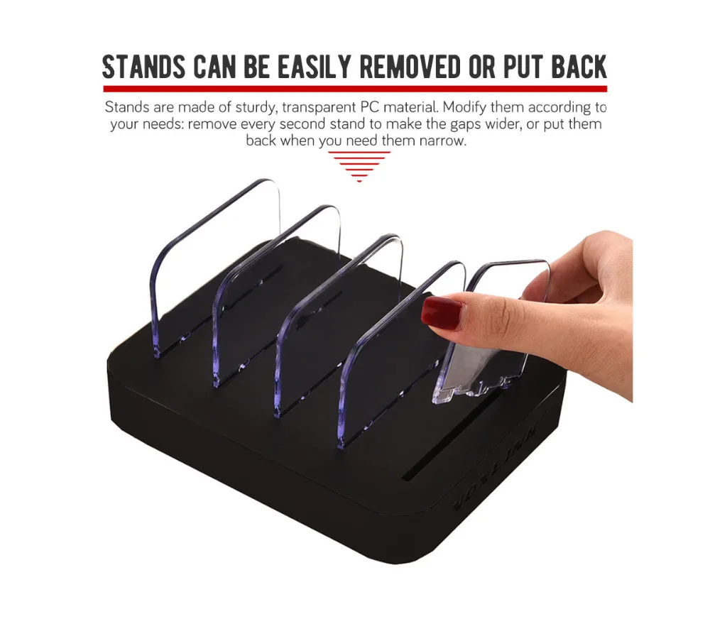 Универсальная зарядная станция VOXLINK с несколькими USB портами док 4 Настольная