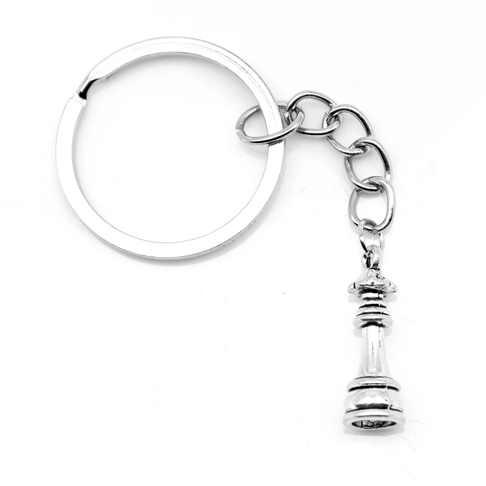 

1 шт., шахматный брелок для ключей, 8 х23 мм