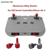 sunnylife mavic air 2s air2 aluminum alloy control sticks thumb rocker joysticks for dji smart controllermavic mini2 controller