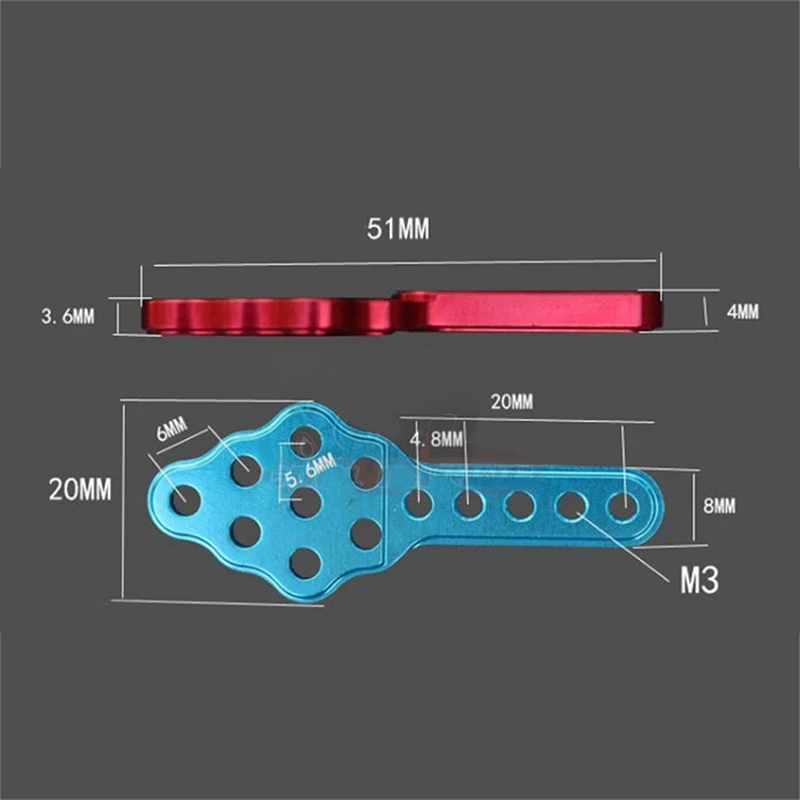 4 шт. CNC металлический амортизатор крепление регулировка высоты угол стенд для RC