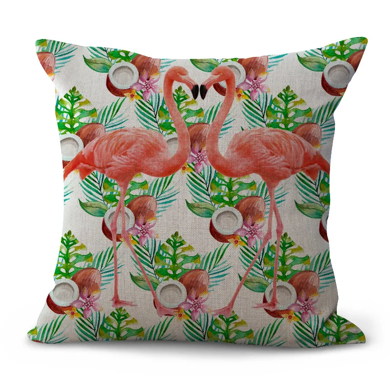 

Trendy Fashion Double-headed Flamingo Series Pillowcase Office Sofa Decoration Soft Cushion Cushion Wholesale