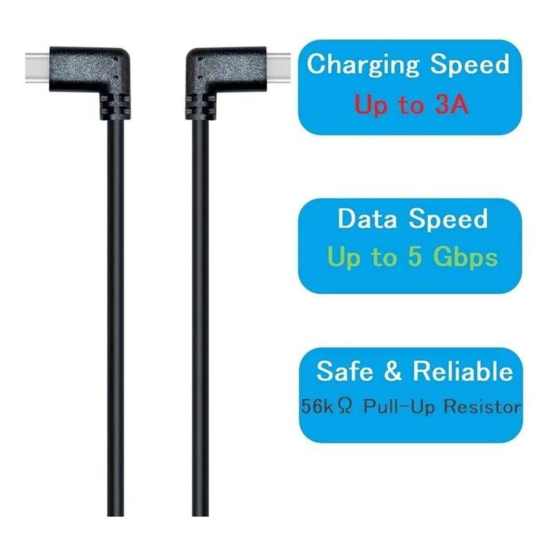 10Ft USB3.1 Тип C кабель связи высокая скорость для Oculus Quest Link VR гарнитура USB-A к Type-C