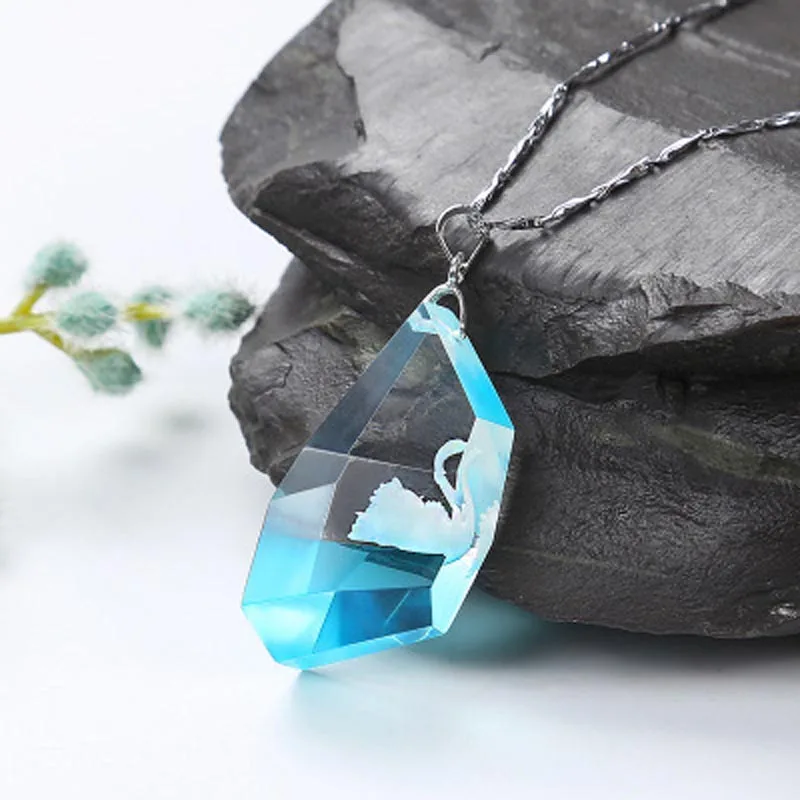 Прозрачный силиконовый Лебедь из смолы ювелирные изделия 3D Ногти ручной работы