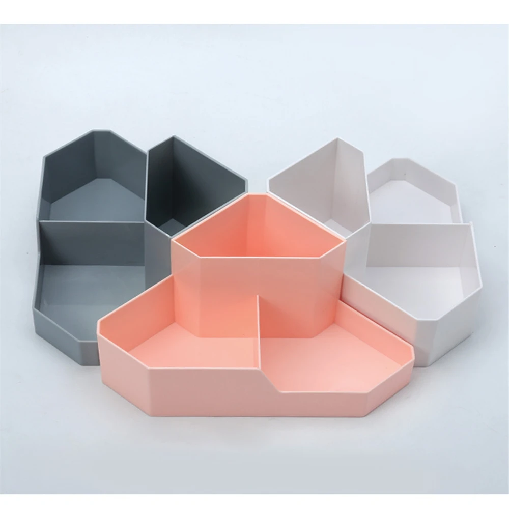 

Simple Style Cosmetics Corner Receiving Box Stationery Makeup Cotton Pad Cosmetic Container Jewelry Organizer Desktop Case