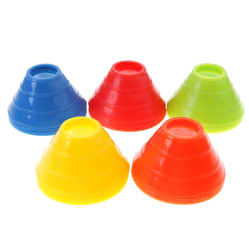 High Quality 5pcs/set Soccer Training Sign Dish Pressure Resistant Cones Marker Discs Bucket Sports Accessories | Спорт и