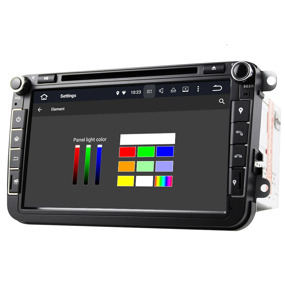 Автомобильный dvd плеер Eunavi 2 Din Android 9 0 VW для Polo Jetta Tiguan passat b6 cc fabia стерео GPS Гб ОЗУ Wi Fi