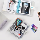 Милые блестящие мини-карманы в Корейском стиле 3, 4, 5, 6 дюймов, 3 кольца, дневник, журнал, ежедневник, сделай сам, папка для фотокарт, школьные канцелярские принадлежности