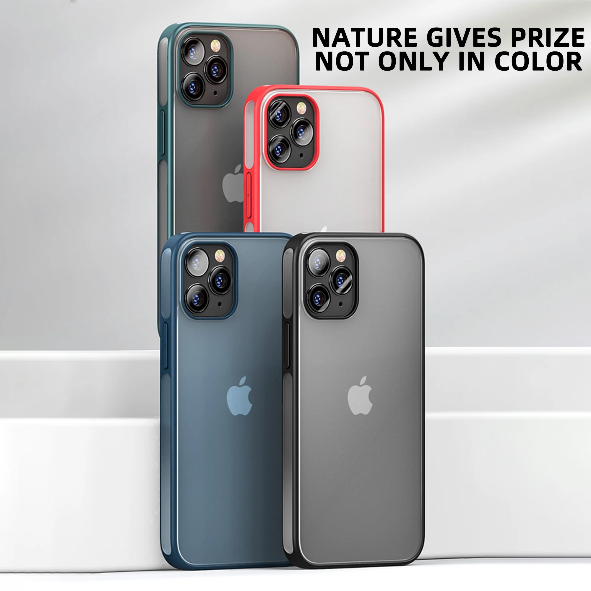 

New Anti-Fall Anti-Fingerprint Case for iPhone 12 Pro Max Case Matte Airbag Case for iPhone 12Pro Max Mini Protect Cover