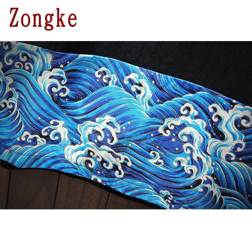 

Zongke Japan Style Patchwork Cotton T Shirt For Men Clothing Harajuku Tee Shirt Summer Streetwear Hip Hop 5XL 2021 New Arrivals