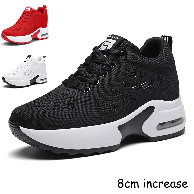 Женские кроссовки на воздушной подушке 8 см спортивная женская обувь для тенниса