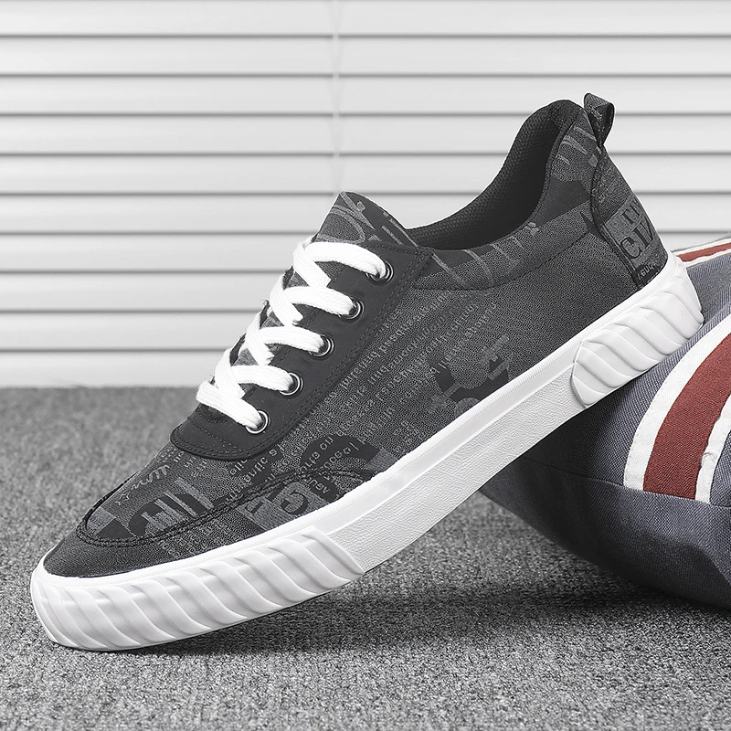 Удобные мужские туфли на плоской подошве повседневные лоферы летние парусиновые