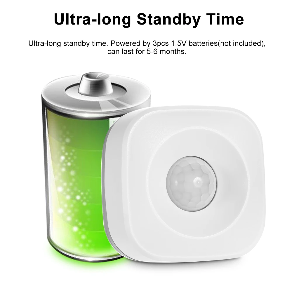 ИК датчик движения беспроводной инфракрасный детектор охранная сигнализация Tuya