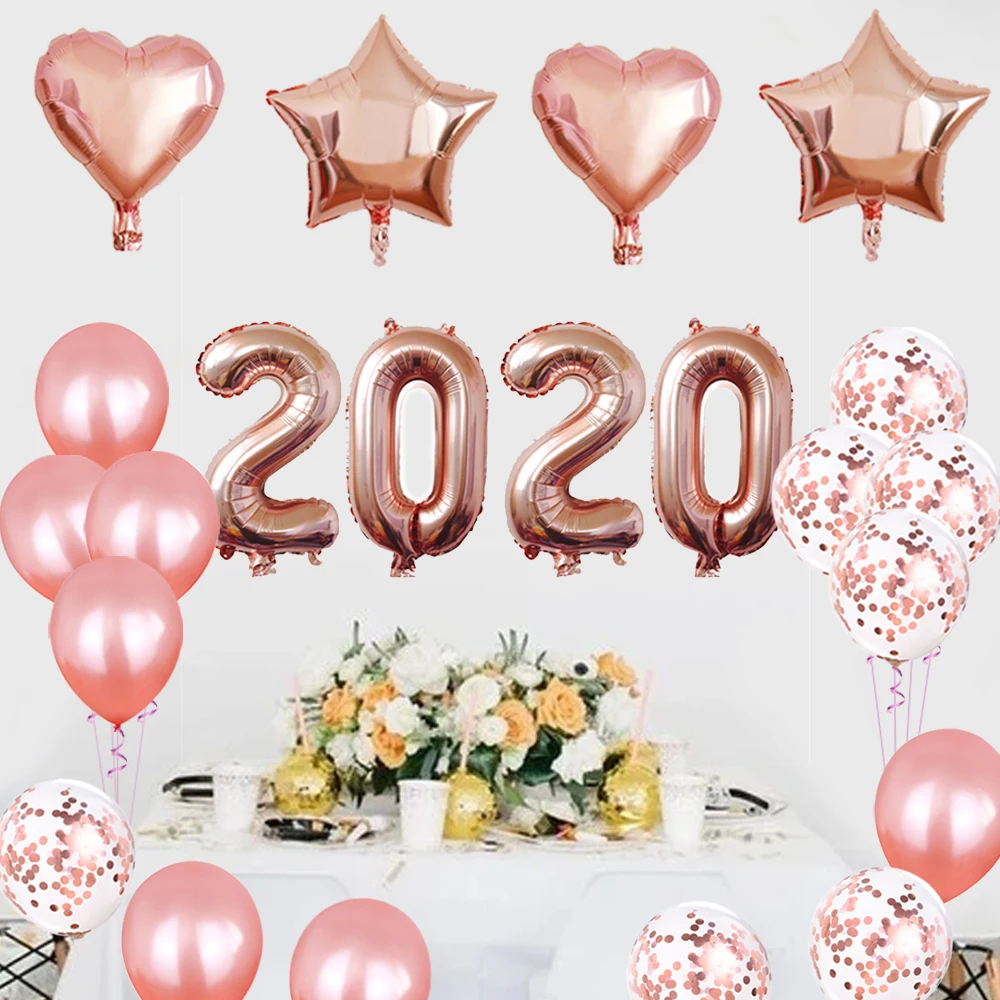 Новинка 2020 набор воздушных шаров в виде цифр на рождественскую елку украшения