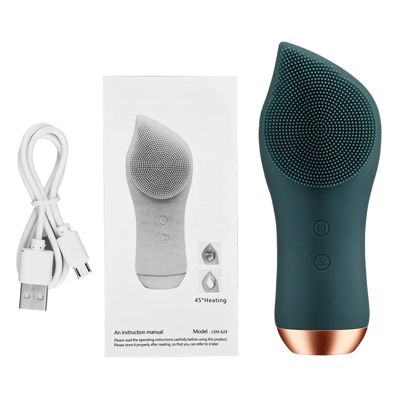 

CkeyiN Electric Facial Brush Deep Cleanser Ultrasonic Vibration Brush Sonic Washing Massage Blackhead Remover Facial BeautyTools
