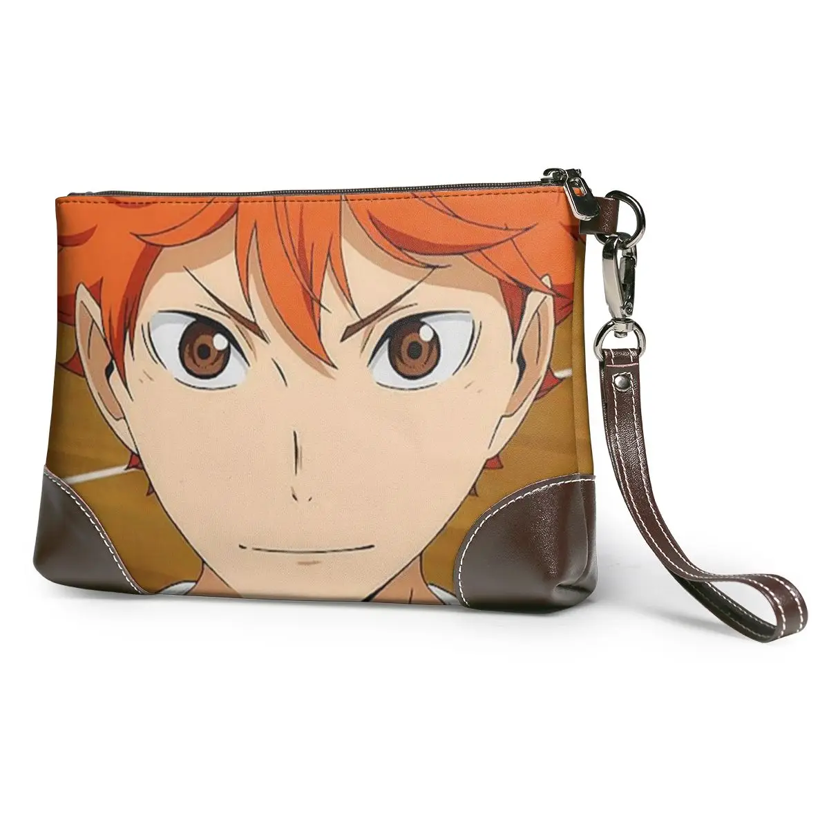 

Клатч Haikyuu, кожаный вечерний клатч, кошелек с ручкой, уникальный кошелек