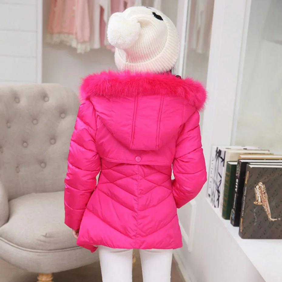 Детское пальто верхняя одежда зимняя меховая толстовка куртка для девочек