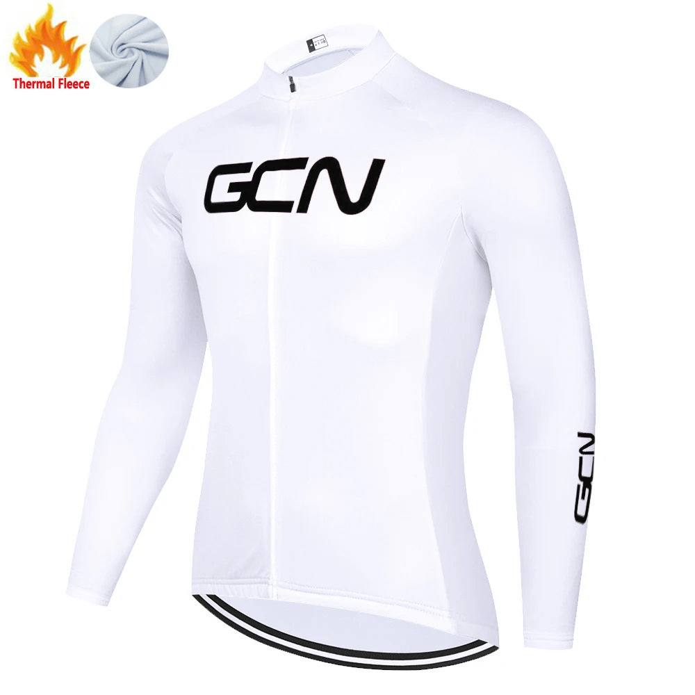 2022 GCN зимняя мужская термальная флисовая горная Джерси Зимняя велосипедная