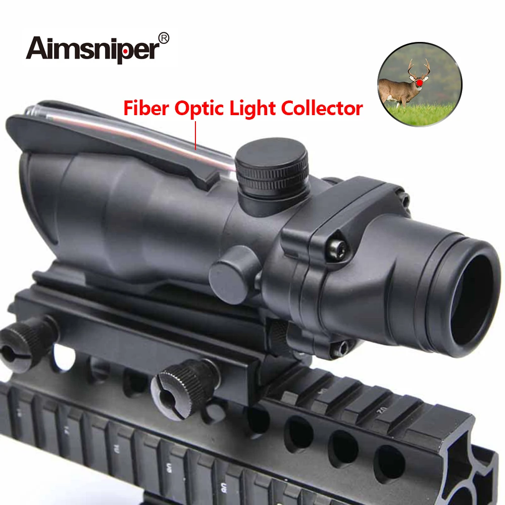 Оптический оптический прицел Aimsniper ACOG Style 1X32 с красной точкой тактический
