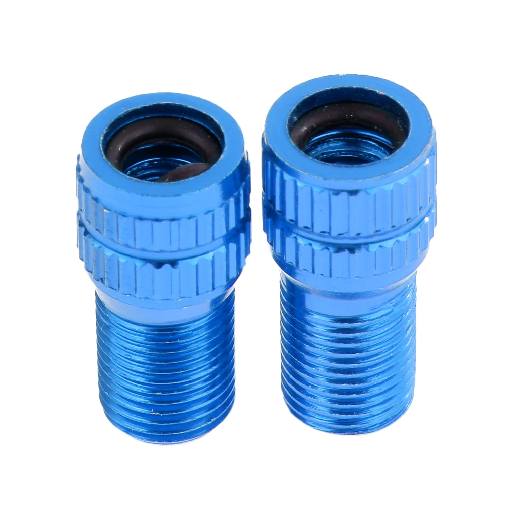 1 Pair Converter Presta to Schrader Bicycle Bike Valve Adaptor Tube Pump Tools Silver Green Blue Red Gold Black | Спорт и