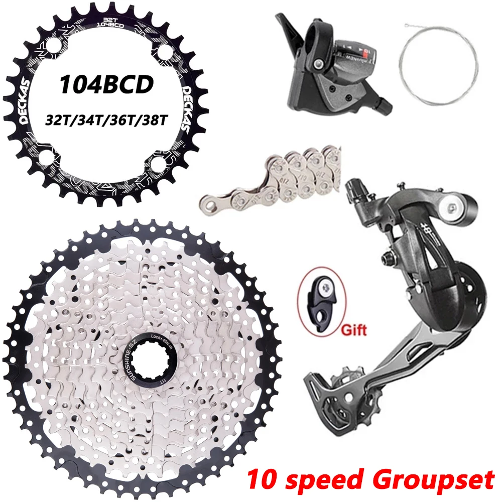 

MTB 10-скоростной групповой набор 1X10S переключатель передач задний переключатель передач 10S11-50T кассета K7 Звездочка 10 s 10V цепь для m610m670 x5 x7 вело...