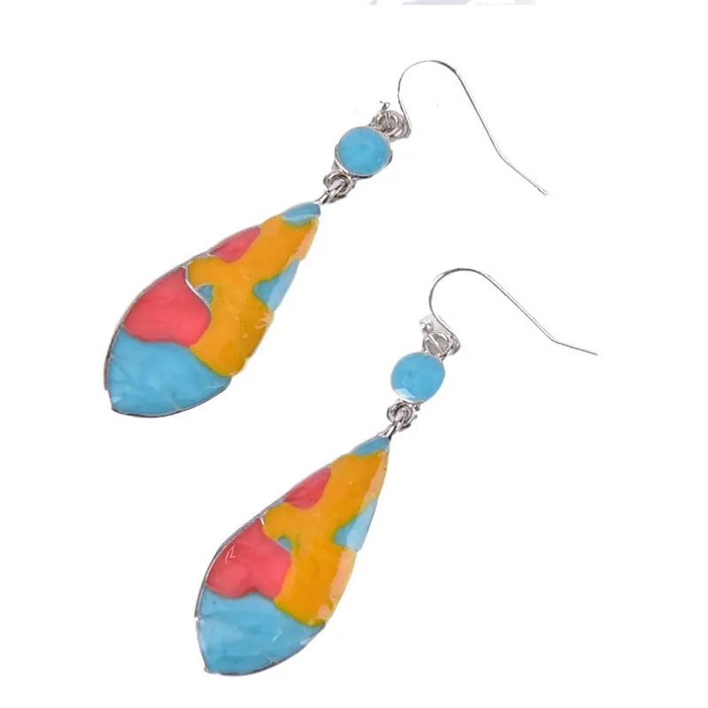 Винтажные серьги из натурального камня 1 пара|Серьги-подвески| |