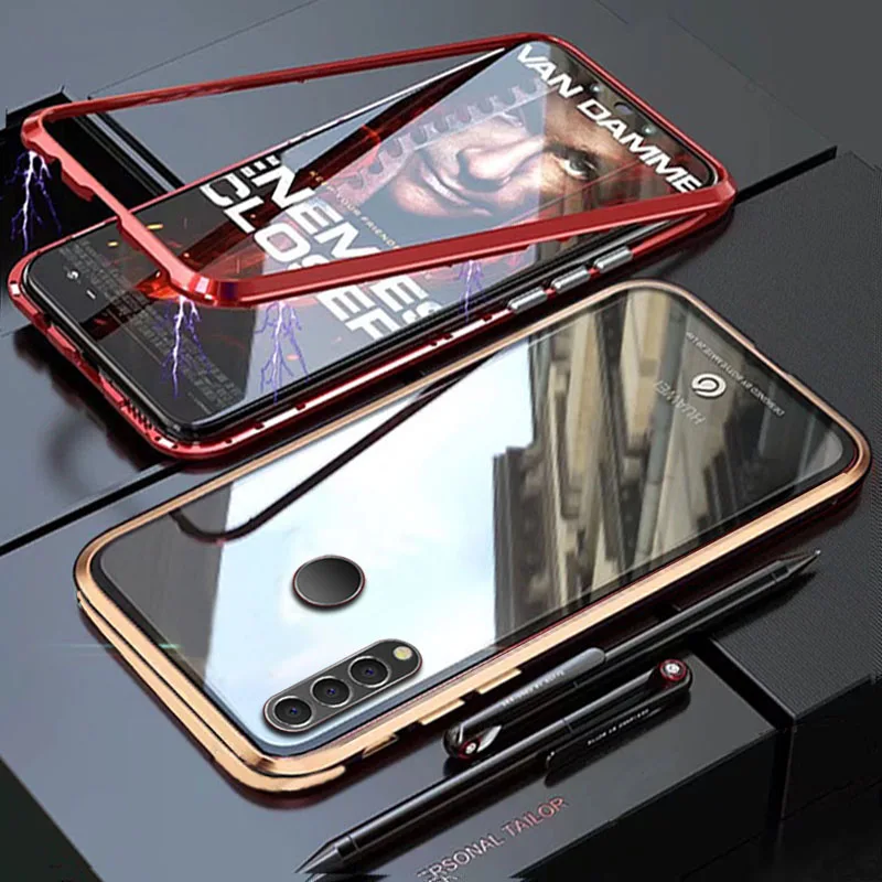 Чехол YonLinTan Coque для huawei P30 Lite Pro P30Pro Металлическая магнитная рамка Магнитная