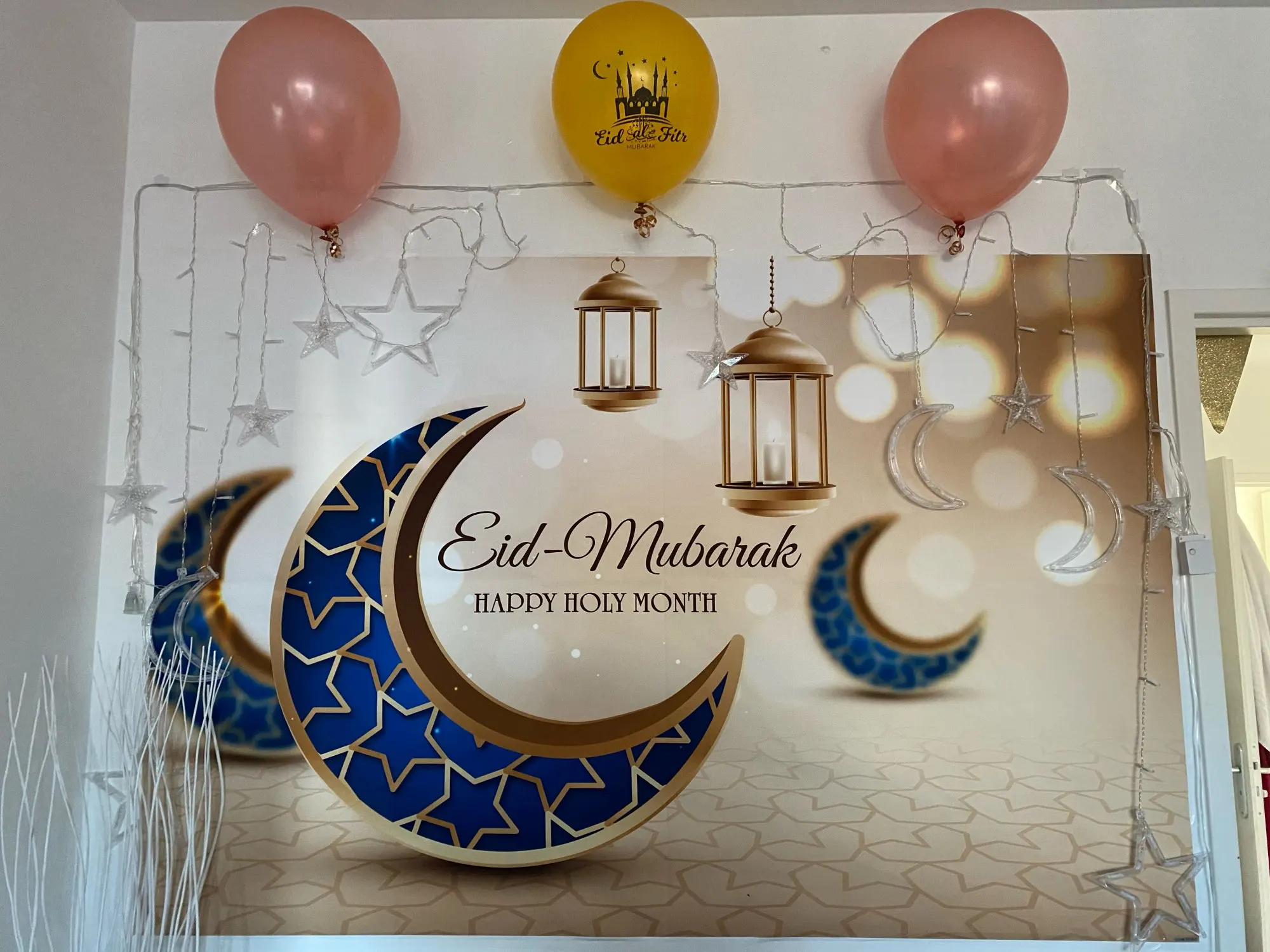 Фон для портретной фотосъемки в стиле ИД Мубарак Рамадан мусульманский фонарь