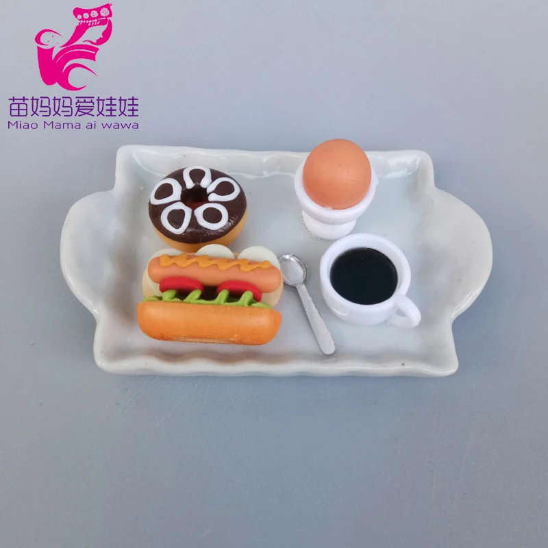Миниатюрная модель для еды и напитков кухонный десерт завтрака куклы Барби Blythe