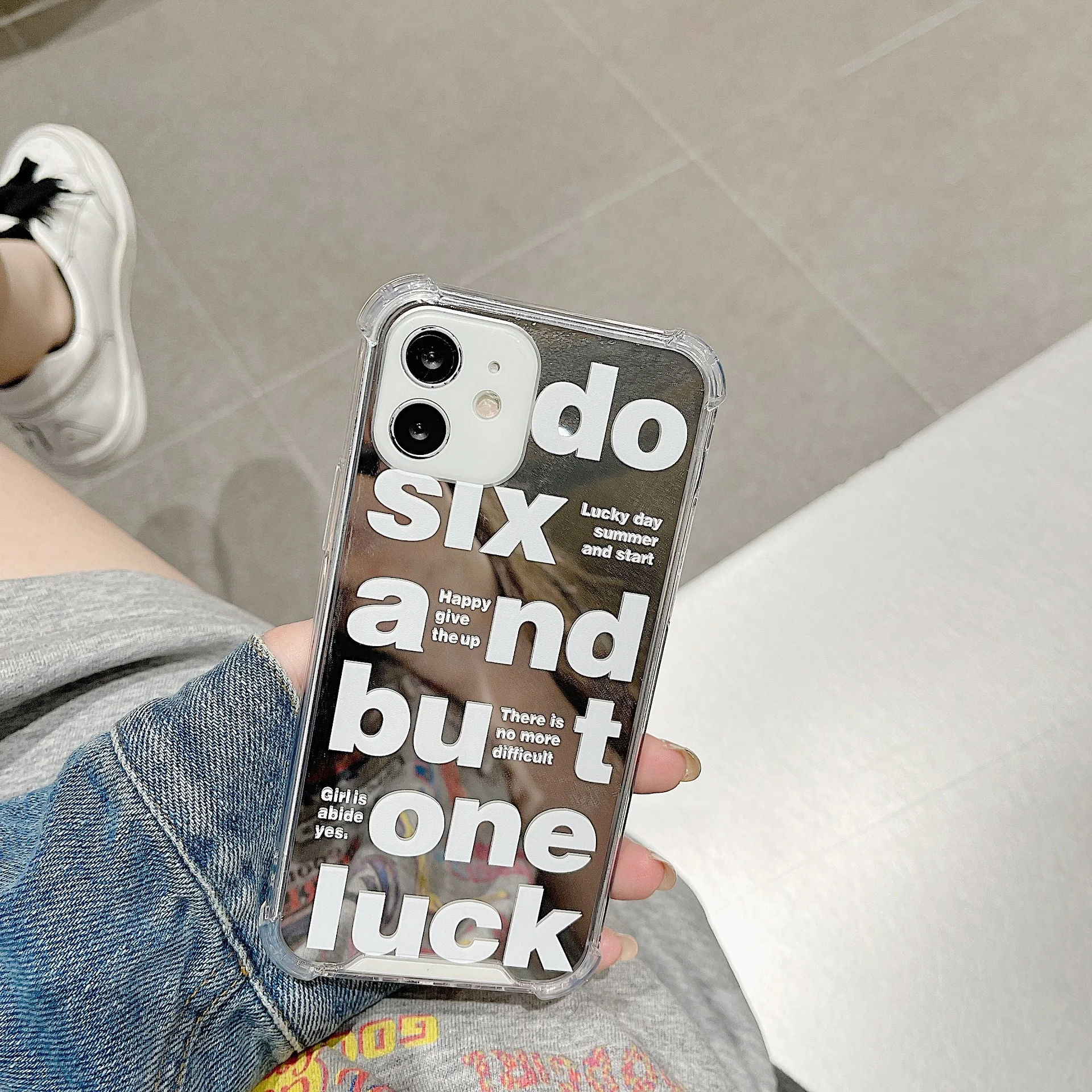

English for iphone 13 pro phone case iPhone 12 new mirror case 78plusxsmax