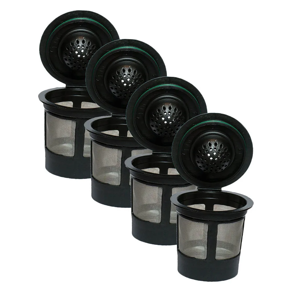 

4pcs Reusable Coffee Filters for K-Cup For Capsule Brewer Universal
