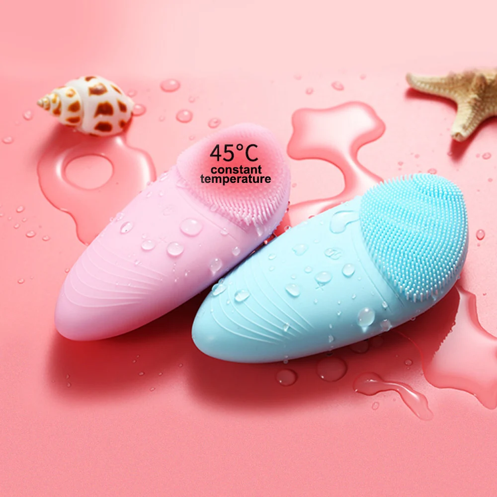 Силиконовые щетки для чистки лица электрическая вибрация очищение