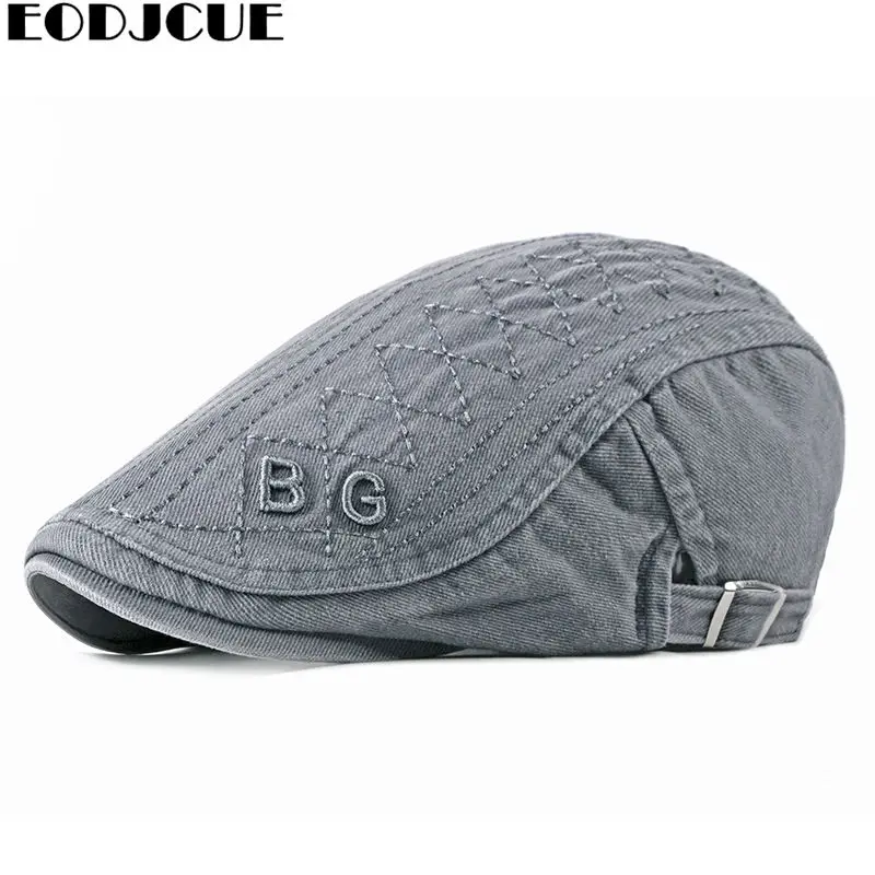 

Men's Retro Casual Ivy Hat Large Size Men Cap Hat French Style Letter Cabbie Flatcap Spring Summer Newsboy Caps Gavroche