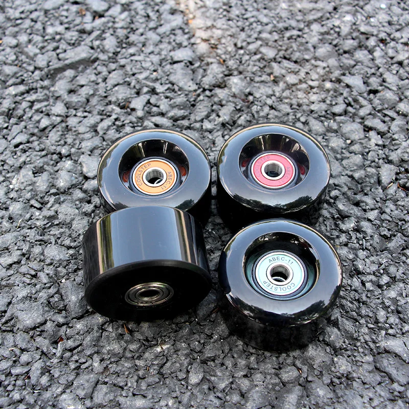 55 * маленького размера круглой формы с диаметром 32 мм колеса скейтборда Черный