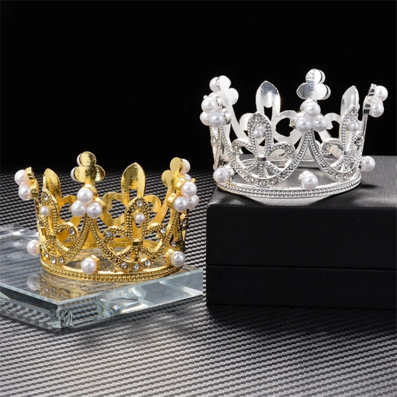 Cute Small Tiaras for Girls and Boys Little Crown Prom Birthday Cake Royal Diadem Hair ornament Bridal Jewelry Doll Decoration images - 6