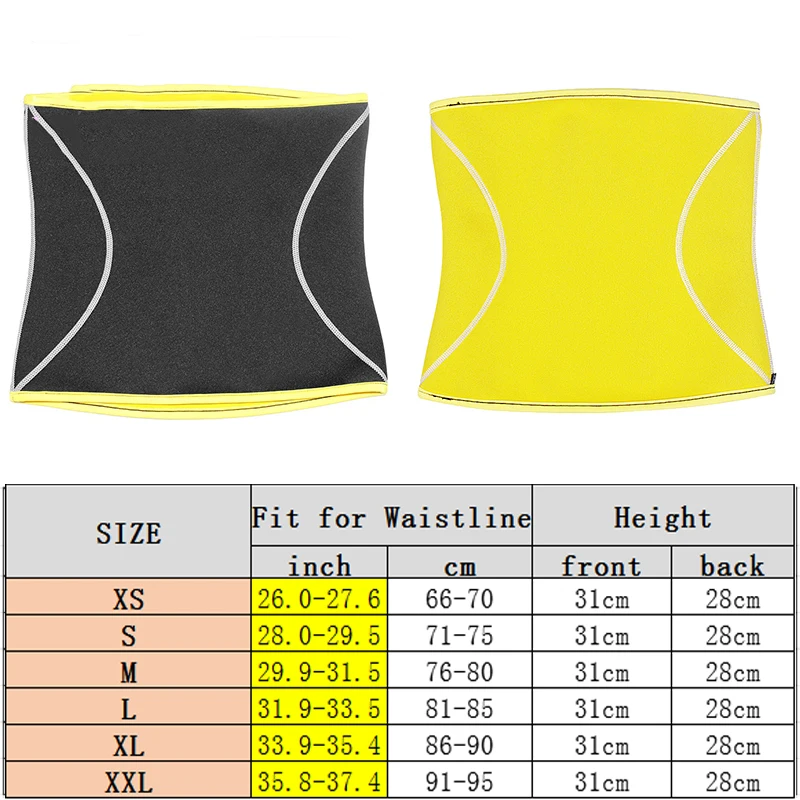 

Men Waist Trainer Belts Sauna Slimming Body Shapers Girdle Neoprene Workout Sweat Waist Trimmer Corset for Weight Loss