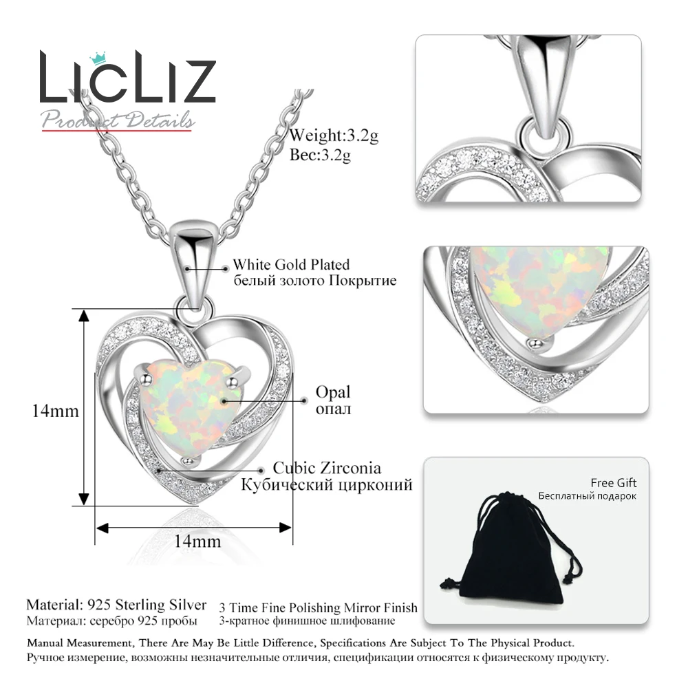 Женское ожерелье из серебра 925 пробы с фианитом|necklace women|opal drop necklacenecklace collar |