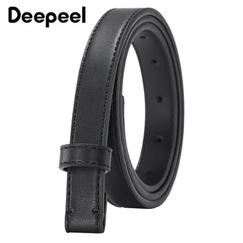 Deepeel 2/3/3.5/3.8* 90-120cm Men's Black 2nd Layer Cowskin Belt Body Leather Craft Apparel Waistband Accessories Business Belts 6