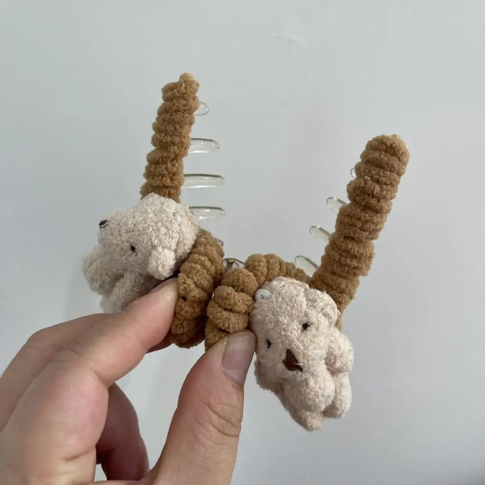 1 шт. милый плюшевый медведь головной убор модный мультяшный молочный чай кольцо