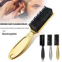hair comb retro oil head shape golden electroplated broken hair brush neck cleaning brush hair salon and hairdressing supplies
