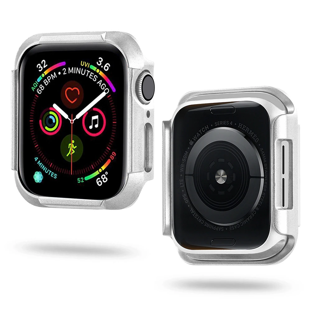 Чехол из поликарбоната для Apple Watch 4, 40 мм, 44 мм, защитный чехол для iWatch 5, 40, 44 мм, бампер для часов, Жесткая Броня, защитная рамка, серия 4